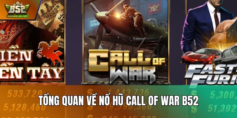 Tổng quan về nổ hũ Call Of War B52